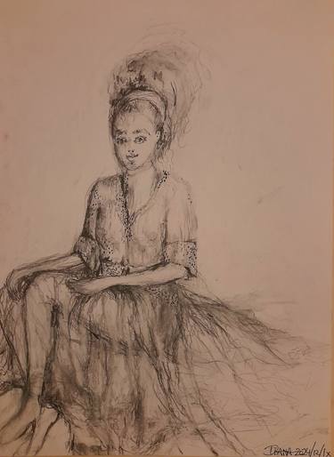 Original Classicism Body Drawings by Diana Kühnlenz