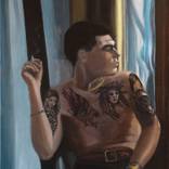 Young man with tattoos by Jo Lee