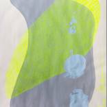 Gray and yellow figures (Line One) by Inna Skidan