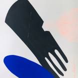 Blue and black figure (Line One) by Inna Skidan