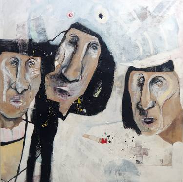 Print of Abstract People Paintings by Titane Laurent