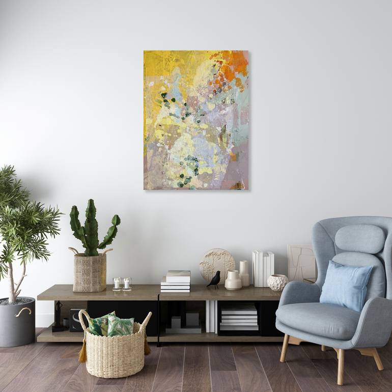 Original Abstract Expressionism Abstract Mixed Media by Jessalin Beutler