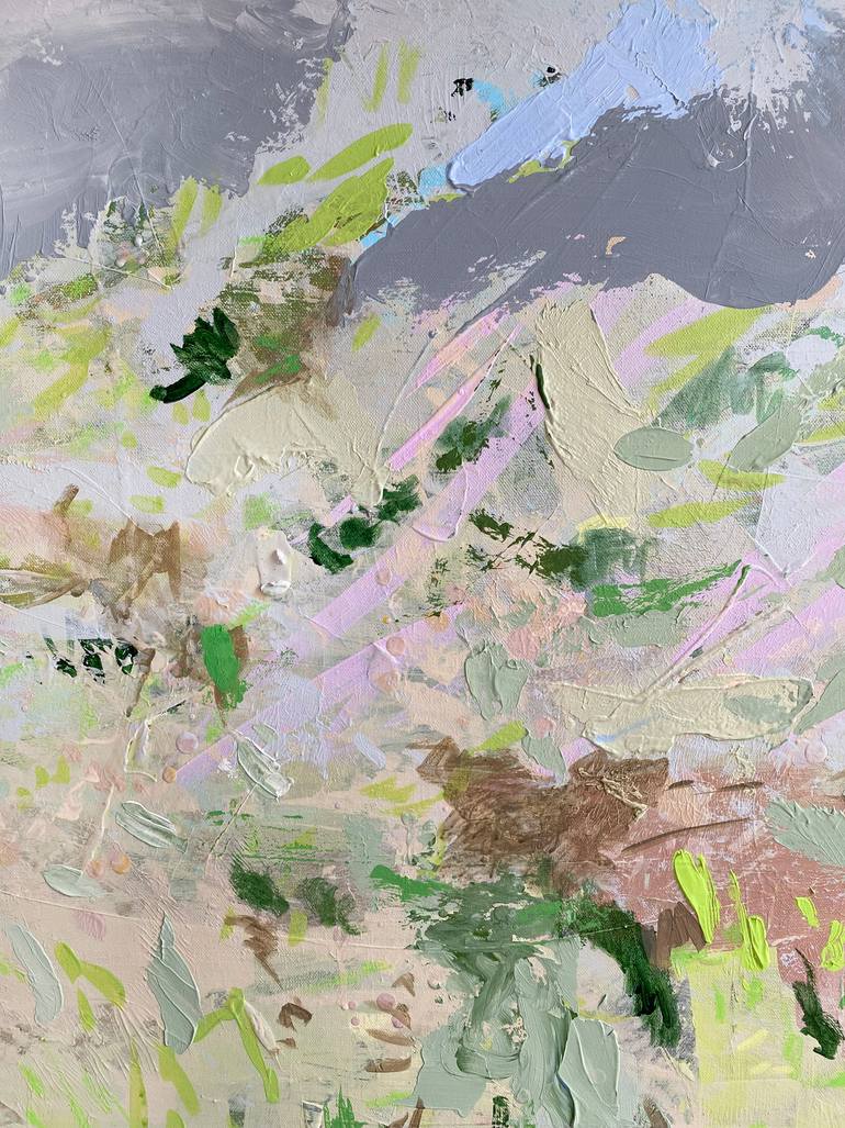 Original Painterly Abstraction Landscape Painting by Jessalin Beutler