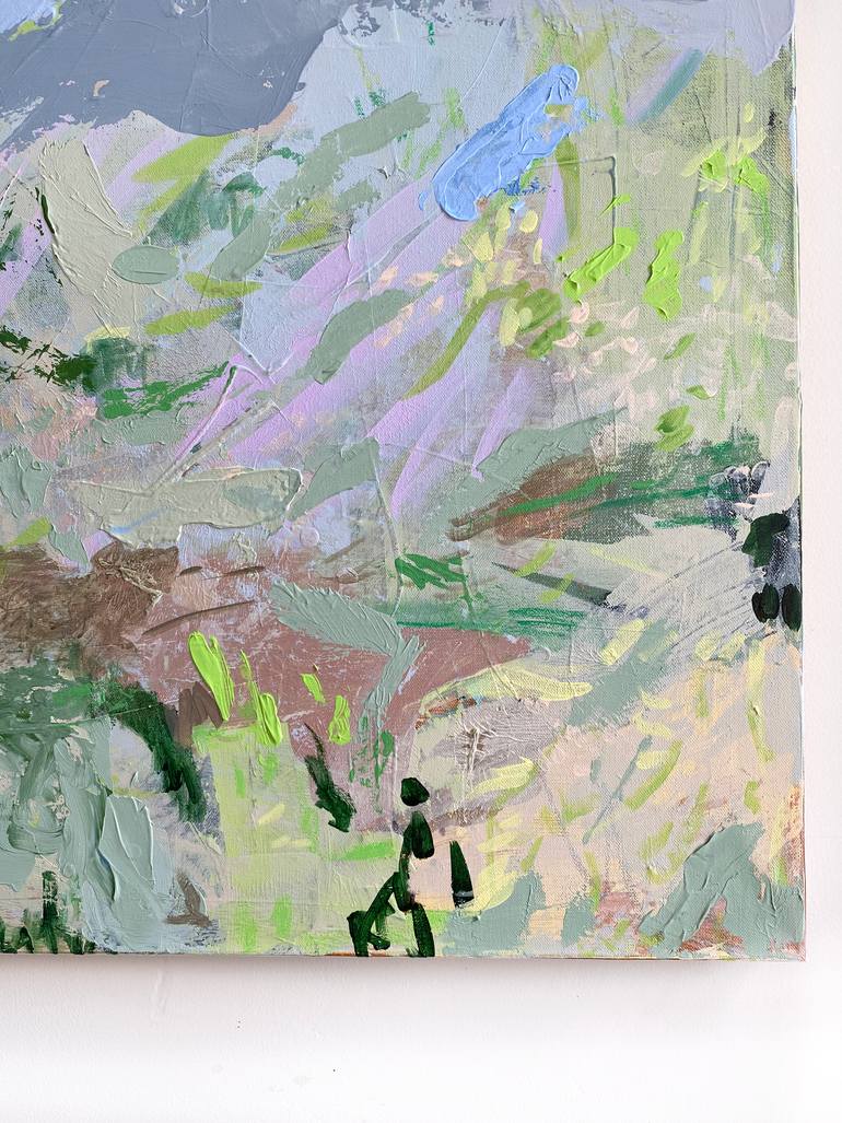 Original Painterly Abstraction Landscape Painting by Jessalin Beutler