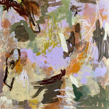 Original Abstract Expressionism Abstract Mixed Media by Jessalin Beutler