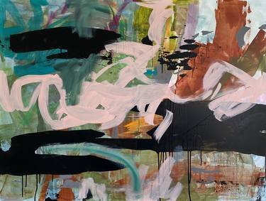 Original Abstract Expressionism Abstract Painting by Jessalin Beutler