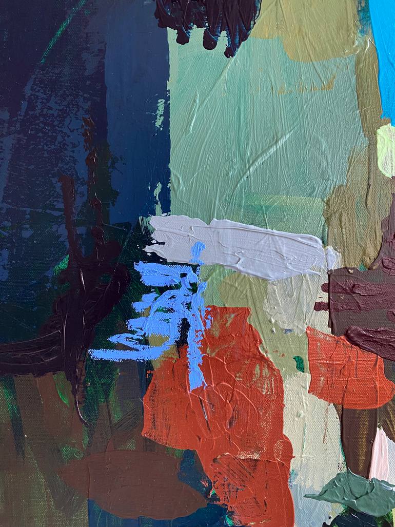 Original Abstract Expressionism Abstract Mixed Media by Jessalin Beutler
