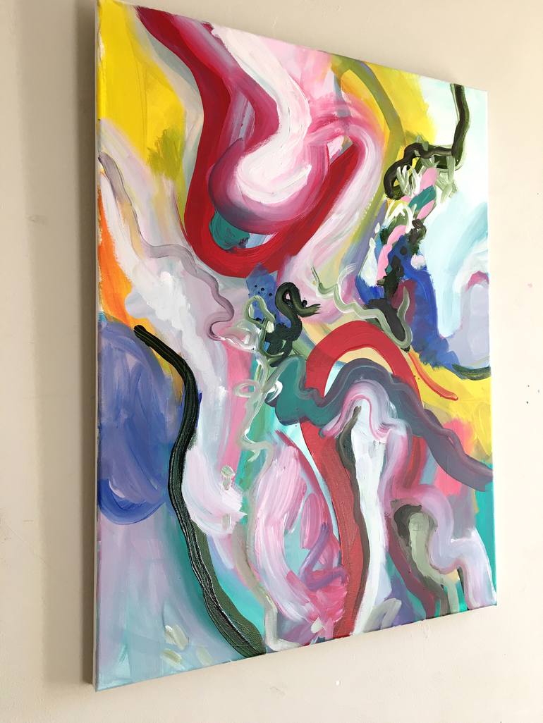 Original Abstract Expressionism Abstract Painting by Jessalin Beutler