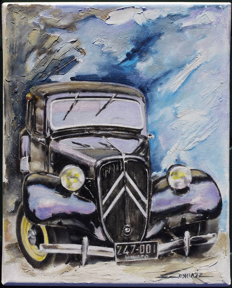 Original Automobile Painting by Zbigniew Gonciarz