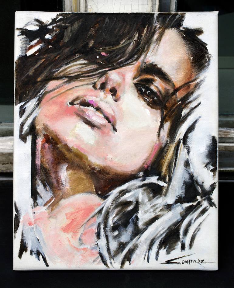 Original Expressionism People Painting by Zbigniew Gonciarz