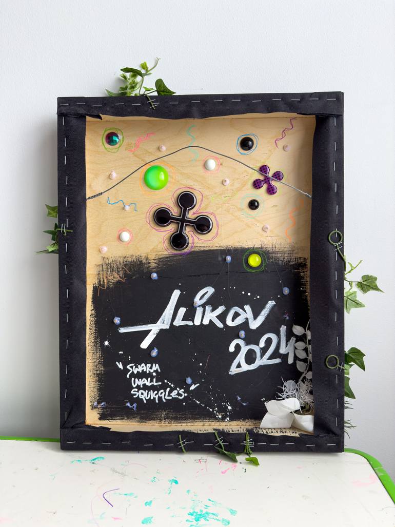 Original Futurism Abstract Painting by Daniil Alikov