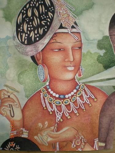 Original World Culture Painting by MARUTIRAO PIMPARE