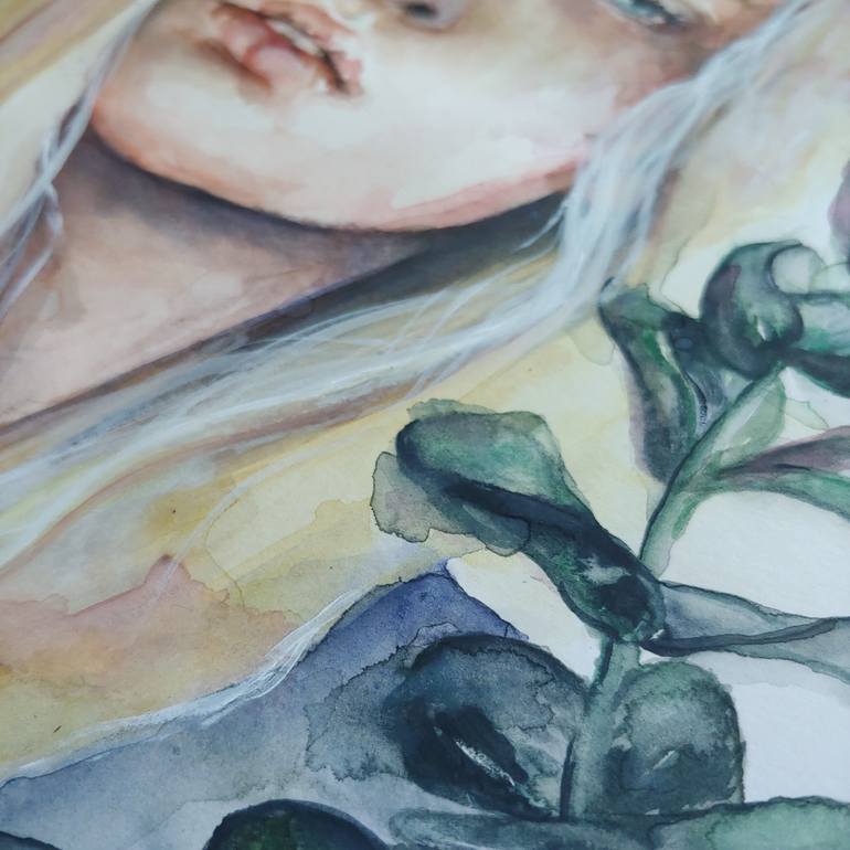 Original Abstract Expressionism Floral Painting by Bella Harris