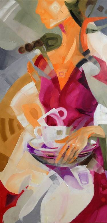 Original Figurative Cuisine Painting by Marina Startseva