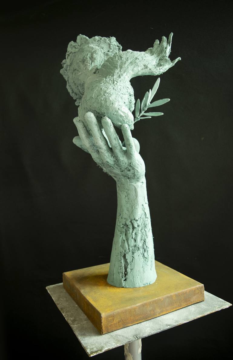 Original Expressionism Nature Sculpture by Krasimir Metodiev