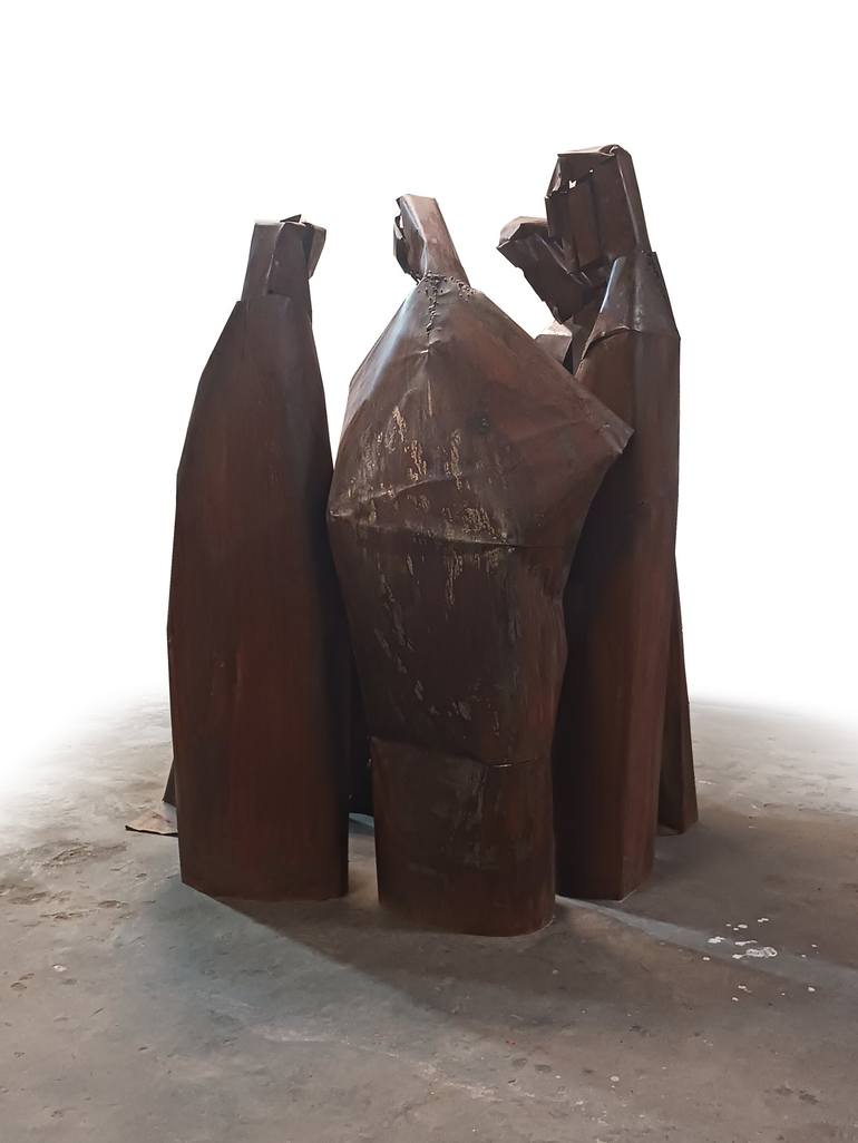 Original Abstract Men Sculpture by Krasimir Metodiev