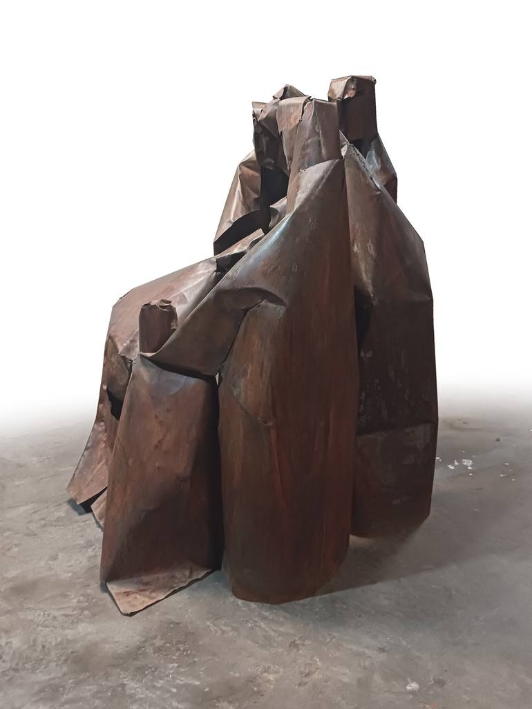 Original Abstract Men Sculpture by Krasimir Metodiev