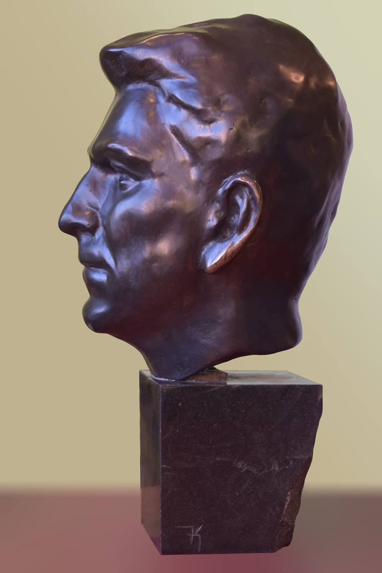 Original Portraiture Portrait Sculpture by Krasimir Metodiev