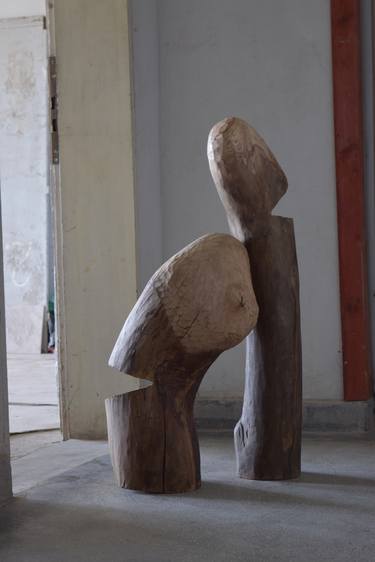 Original Figurative Love Sculpture by Krasimir Metodiev