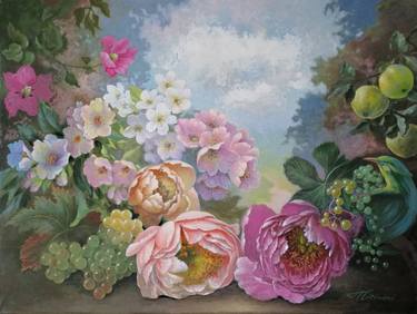 Original Color Field Painting Abstract Paintings by Aldona Cicėnienė