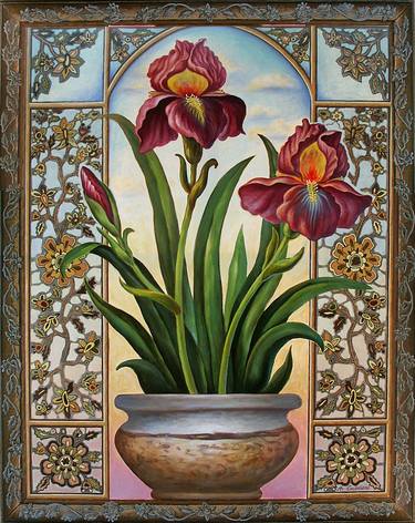 Original Floral Paintings by Aldona Ciceniene