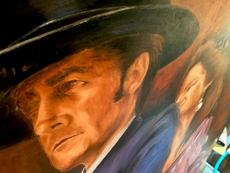 Original Abstract Expressionism Pop Culture/Celebrity Painting by Andy Sabatt