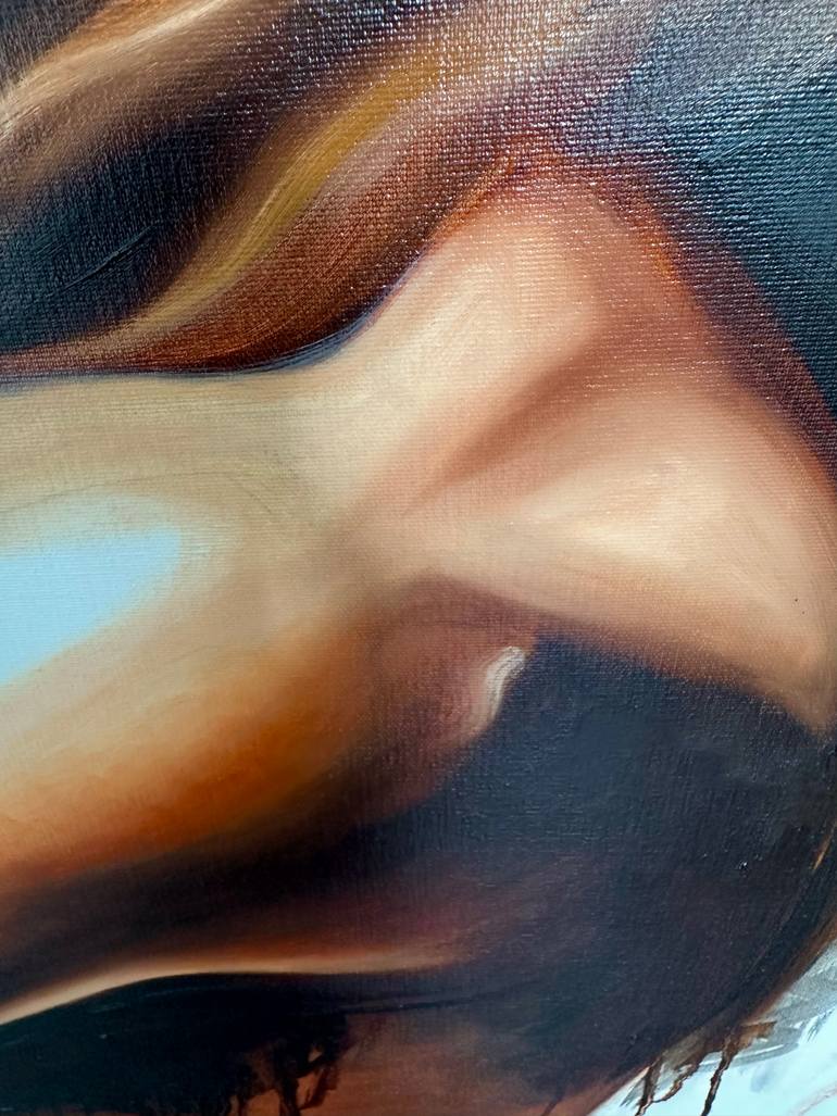 Original Portraiture Nude Painting by Andy Sabatt