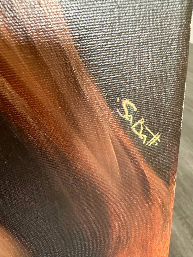 Original Portraiture Nude Painting by Andy Sabatt