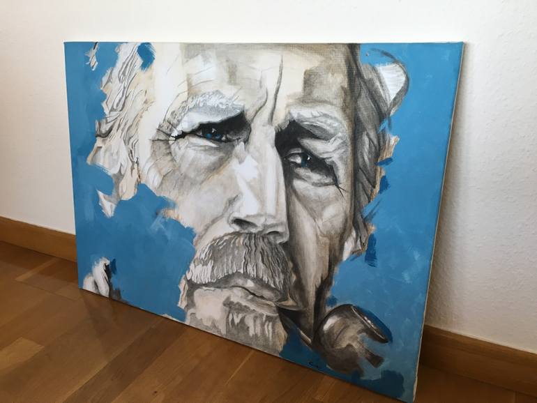 Original Abstract People Painting by Andy Sabatt