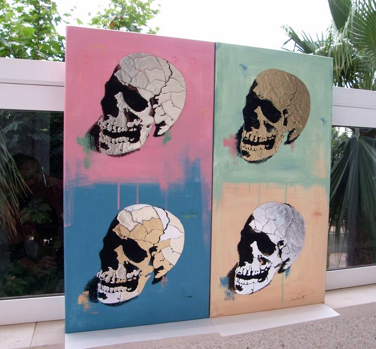 Original Pop Art Mortality Collage by Andrea Sabatt