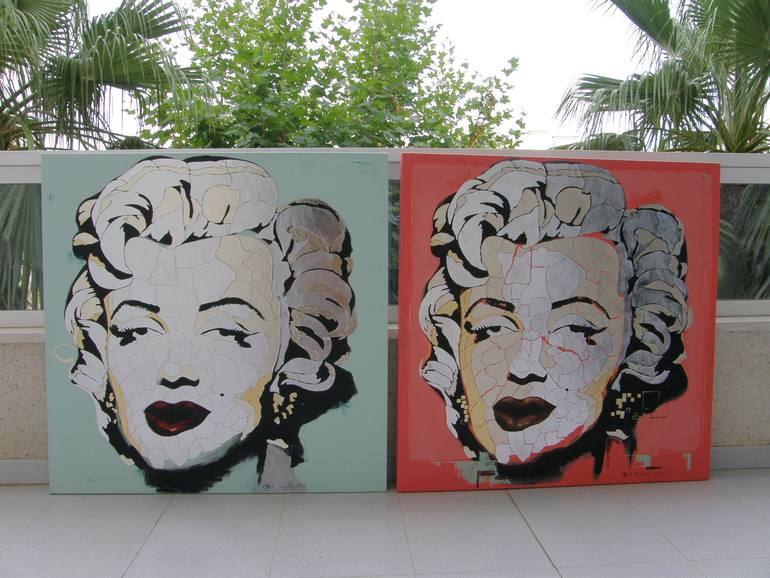 Original Contemporary Pop Culture/Celebrity Collage by Andy Sabatt
