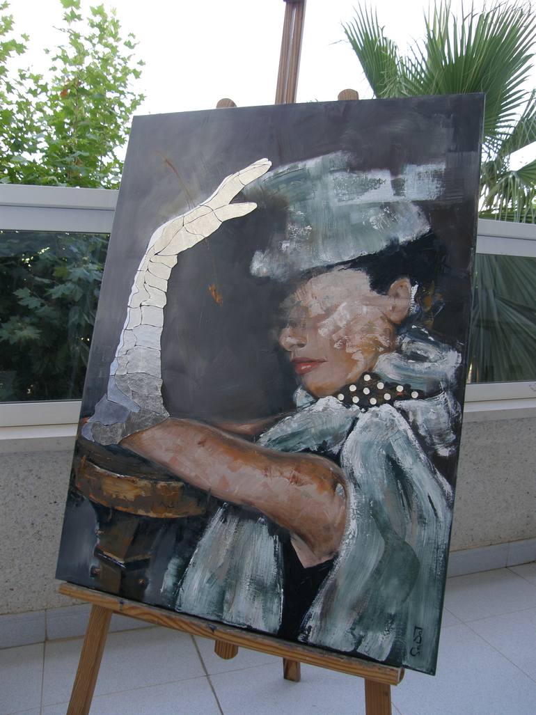 Original Abstract Pop Culture/Celebrity Painting by Andy Sabatt