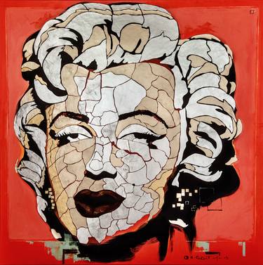 Original Abstract Celebrity Collage by Andrea Sabatt