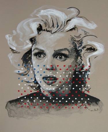 Original Abstract Expressionism Pop Culture/Celebrity Paintings by Andrea Sabatt