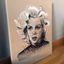 Inspired by the expression of Marilyn Monroe.
Acrylic on canvas. Ready to Hang.