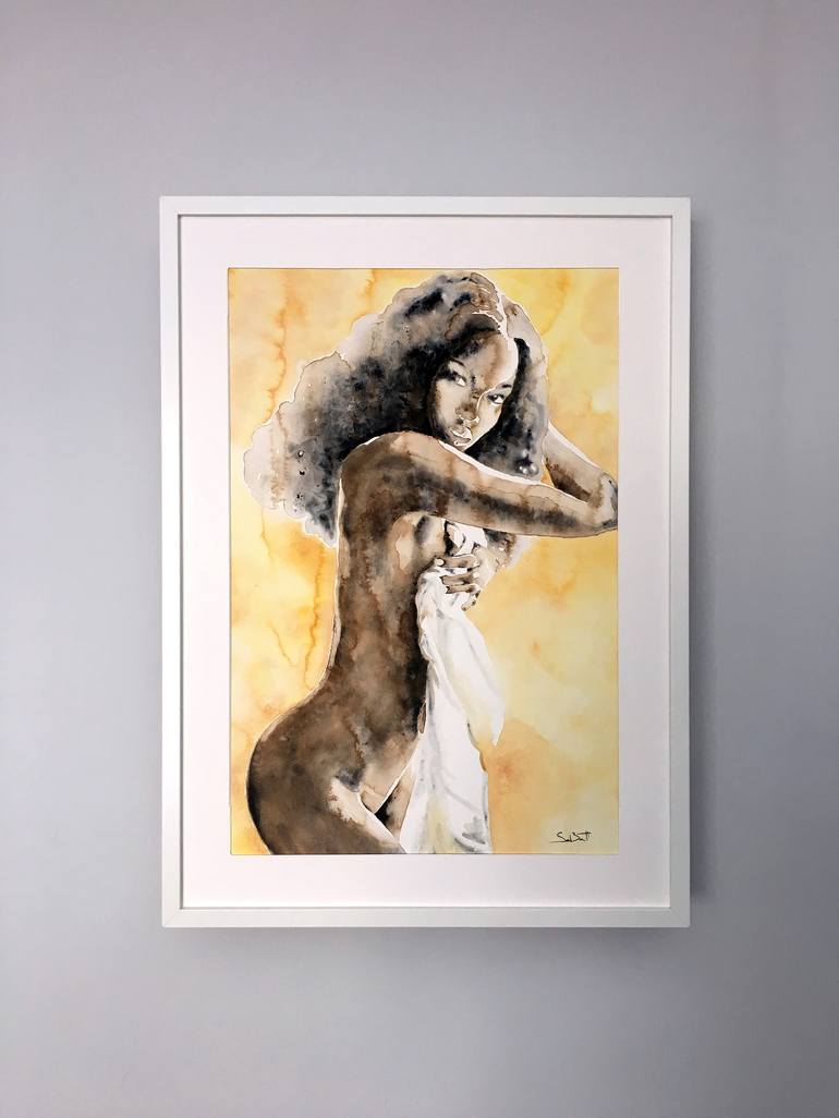 Original Abstract Nude Painting by Andrea Sabatt
