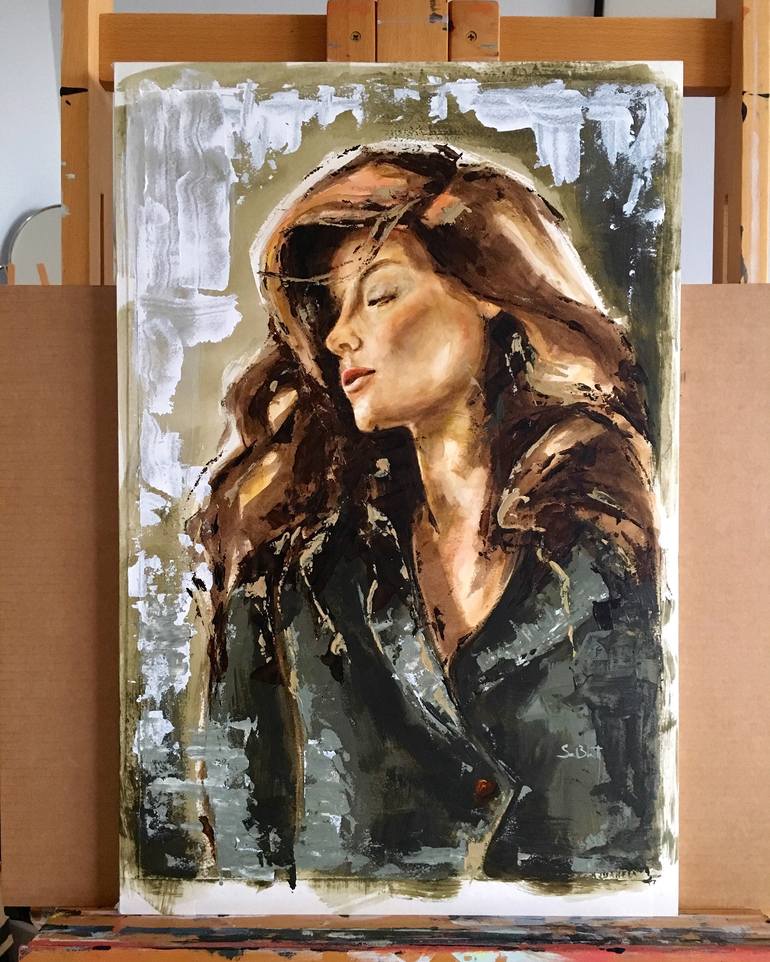 Original Women Painting by Andrea Sabatt