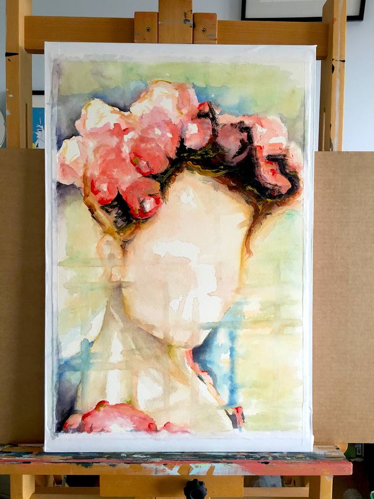 Original Figurative Women Painting by Andrea Sabatt