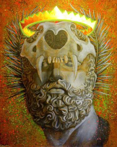 Original Pop Art Classical mythology Painting by Bryan Lanier