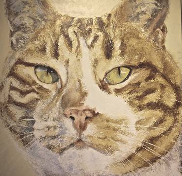 Print of Portraiture Cats Paintings by Cera James