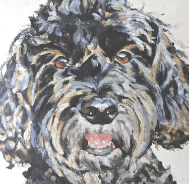 Original Impressionism Dogs Paintings by Cera James
