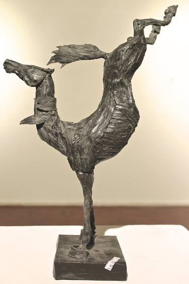 Original Expressionism Horse Sculpture by Cera James