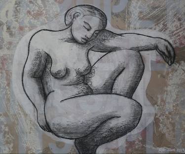 Original Nude Drawing by Theo Gayer-Anderson