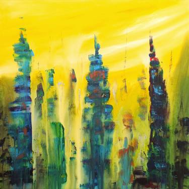 Urban Skyline Abstract painting image