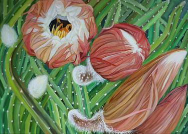 Original Contemporary Floral Paintings by Violeta Vollmer