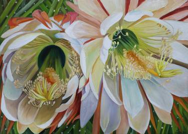 Original Contemporary Floral Paintings by Violeta Vollmer