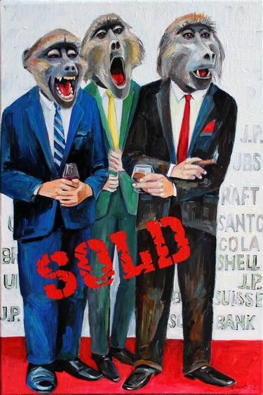 Print of Figurative Business Paintings by Violeta Vollmer