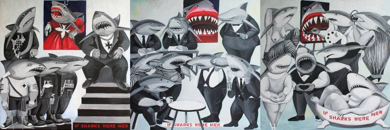 Original Figurative Animal Painting by Violeta Vollmer