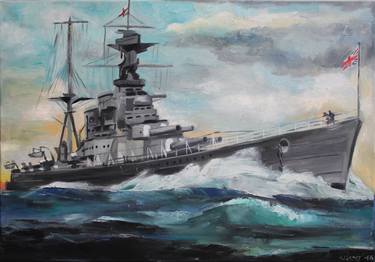 Print of Ship Paintings by Violeta Vollmer