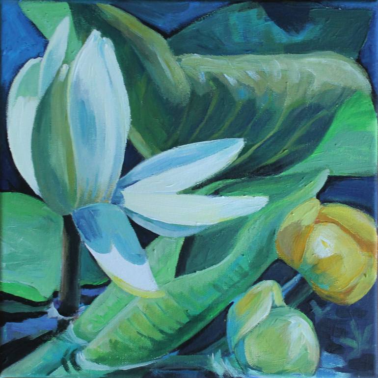 Print of Fine Art Floral Paintings by Violeta Vollmer